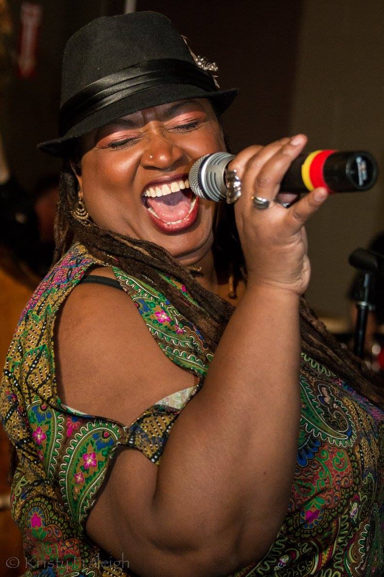 Carolyn T commanding the stage